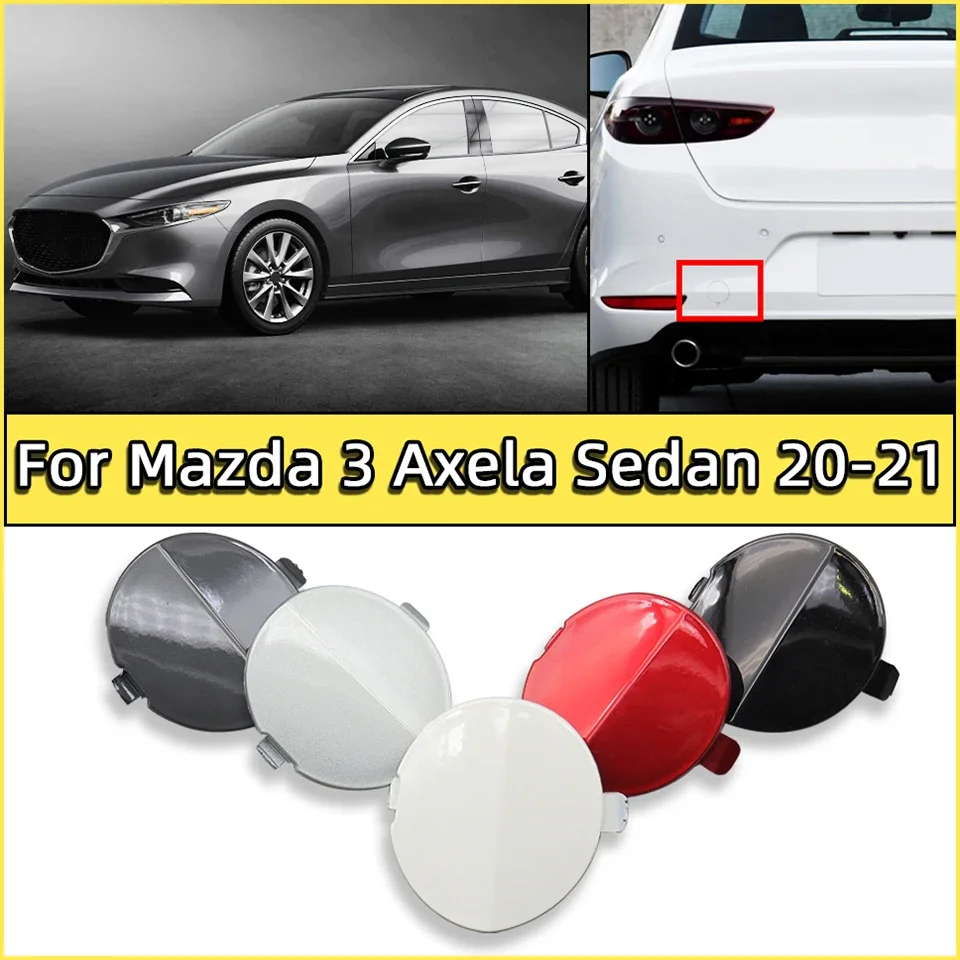 

Car Rear Bumper Tow Hook Eye Trailer Cover Lid For Mazda 3 Axela Sedan 2020-2021 Hauling Towing Hook Cap Housing Shell Garnish