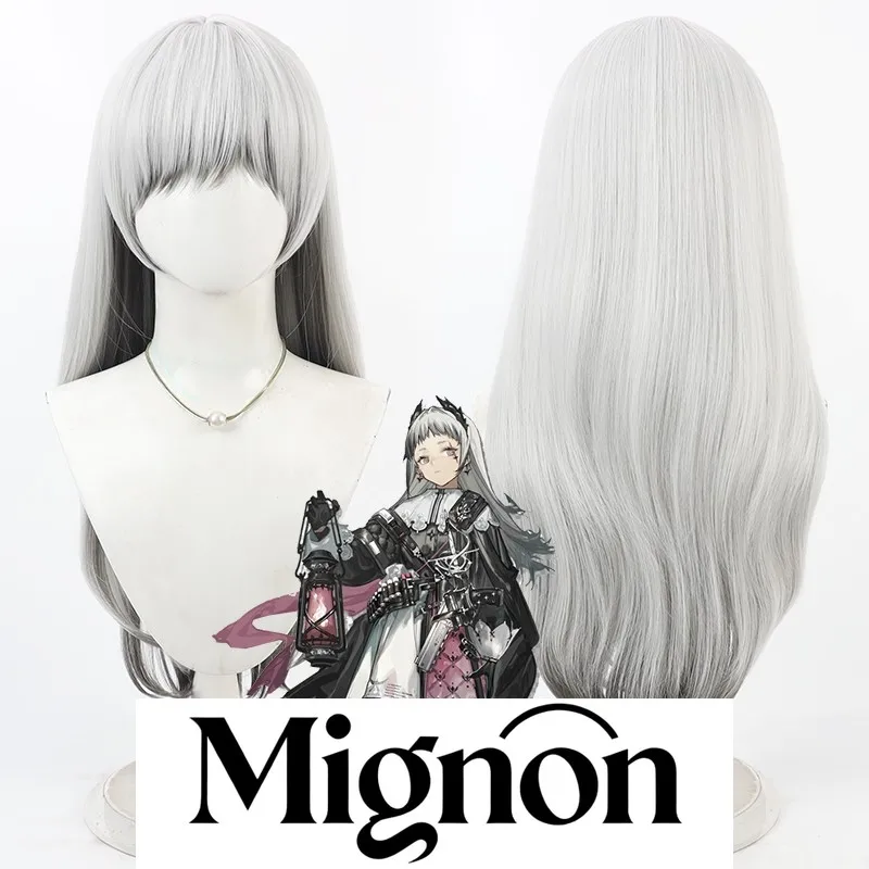 

Arknights Irene cosplay wig silver white gradient Halloween gift