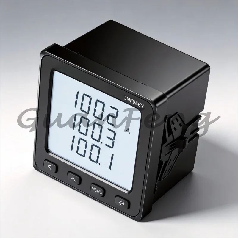 3-Phase Multi-Function Digital Panel Power Meter LCD Display RS485 Modbus-RTU with Relay Alarm Output
