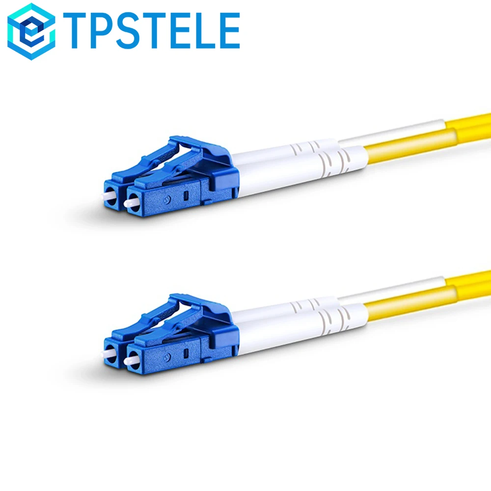 10 قطع كابل تصحيح الألياف، 1/2/3/5 م، 2 ألياف مزدوجة، LC/UPC إلى LC/UPC، وضع واحد OS2، أصفر عازل ضيق LSZH