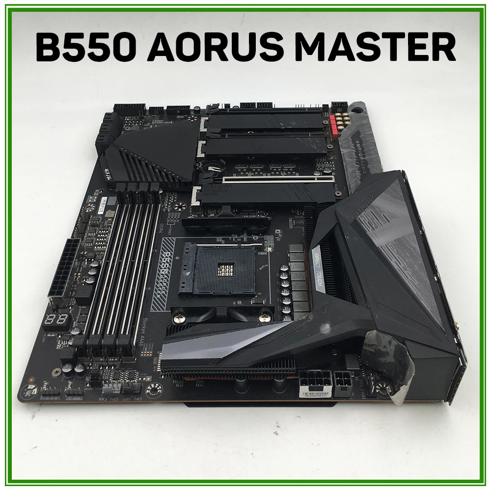 Desktop Motherboard For Socket AM4 DDR4 128GB PCI-E 4.0 ATX B550 AORUS MASTER