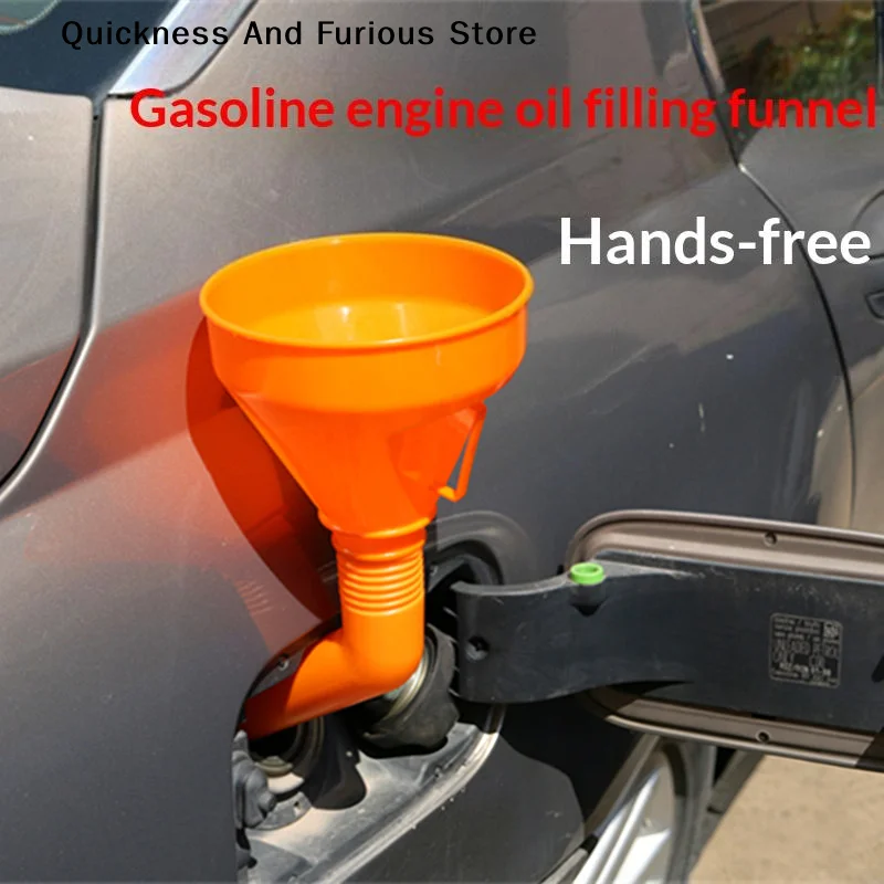 【MO】2-In-1 Refueling Funnel With Strainer Can Spout For Oil Water Fuel Petrol   For Auto Car Motorcycle Bike Truck ATV