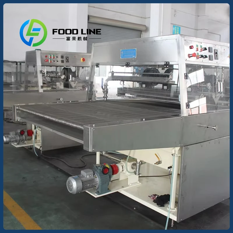 高出力能力、ホットセール、ビスケットをチョコレートで覆う自動機械、カスタマイズ可能な複数モデル