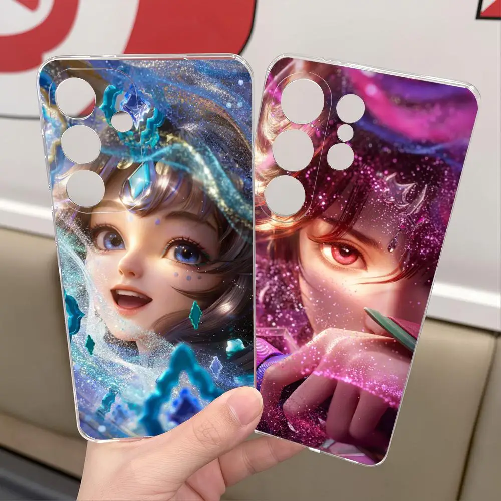 Game H-Honor Of Kings Phone Case For Samsung S26 S25 S24 S23 S22 Ultra Plus FE A55 15 16 4G 5G Shockpoof Transparent Cover