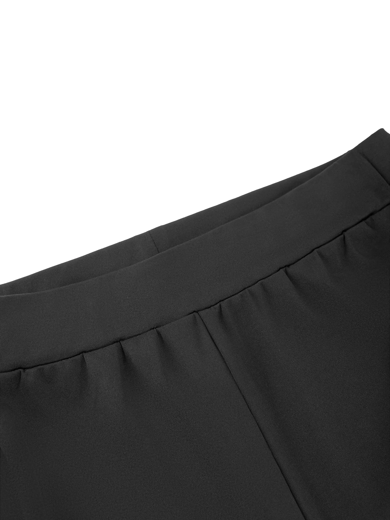 Celana panjang kasual wanita model lipit ketat berpinggang tinggi untuk musim gugur dan musim dingin