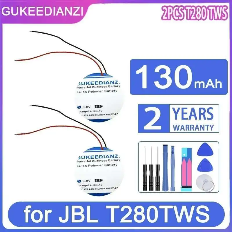 

Earphone Battery 130Mah For Jbl T280 Tws T280TWS Wireless Bluetooth Headset ICR1254 2Pc