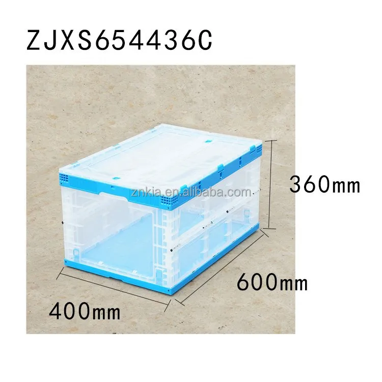 O armazém de 80 litros usa caixas plásticas transparentes estilo caixa sólida