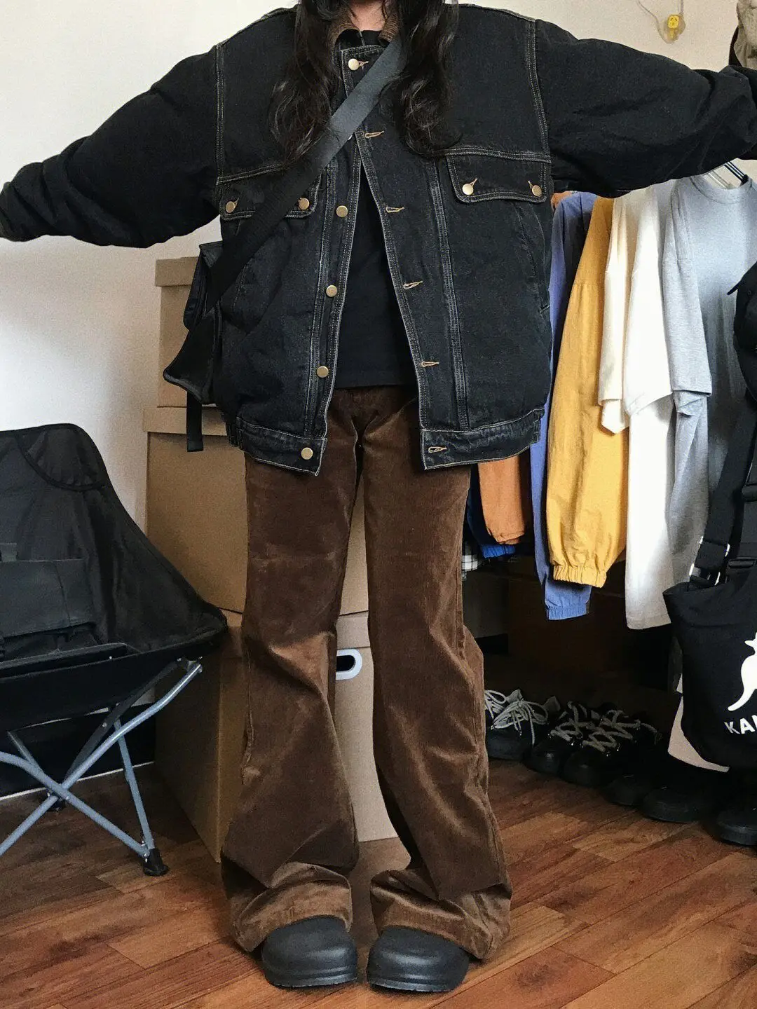 

Chic And Elegant Woman Jackets Autumn 2025 Women Hooded Drawstring Front Pocket Button Padded Cotton Pure Simple Basic Style