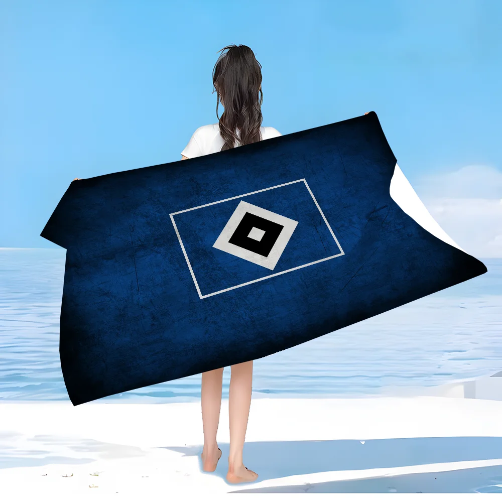 H-Hamburger SV Team منشفة الشاطئ للأطفال منشفة استحمام شخصية منشفة حمام السباحة عطلة هدية نزهة منشفة هدية حفلة