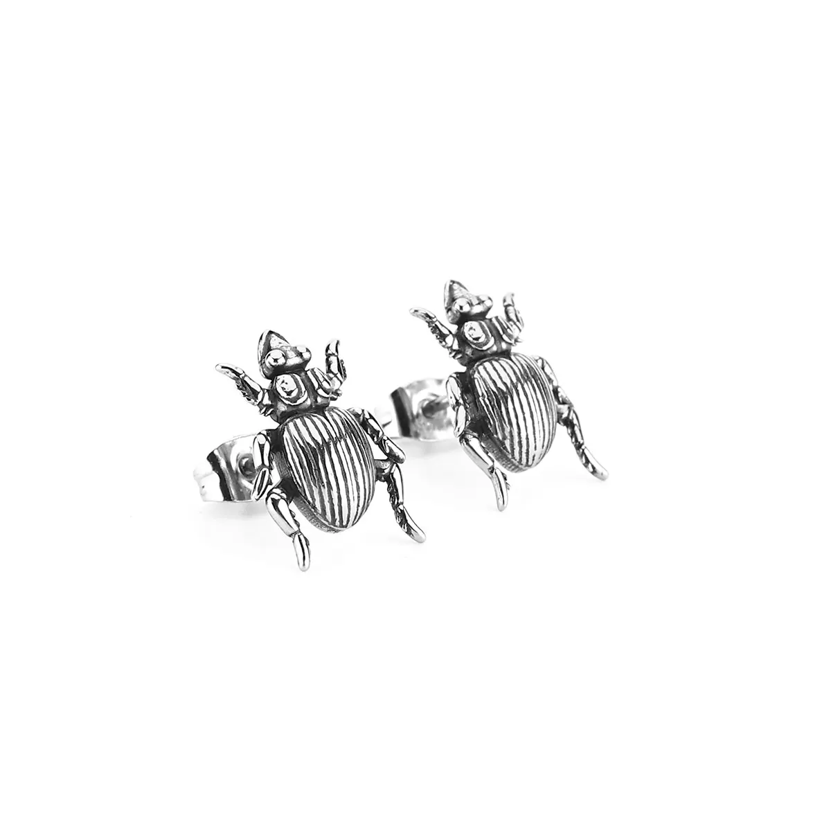Stainless Steel Fashion Tiny Earrings Shithead Men Hip-hop Personalized Accessories Retro Biker Girl Jewelry Gifts Wholesale