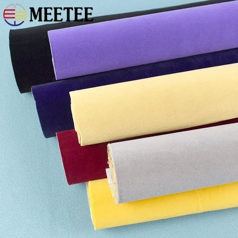 20/45/90*145cm 1.2mm Thick Velvet Self-Adhesive Fabrics Synthetic Leather Sticky Fabric DIY Sofa Table Car Sticker Dooration