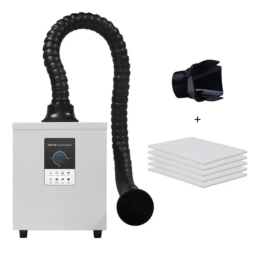 lase Fume Extractor FES150 Soldering Smoke Absorber Purifier HEPA for Nail Salon,DTF Shaker,lase Engraving 110V/220V