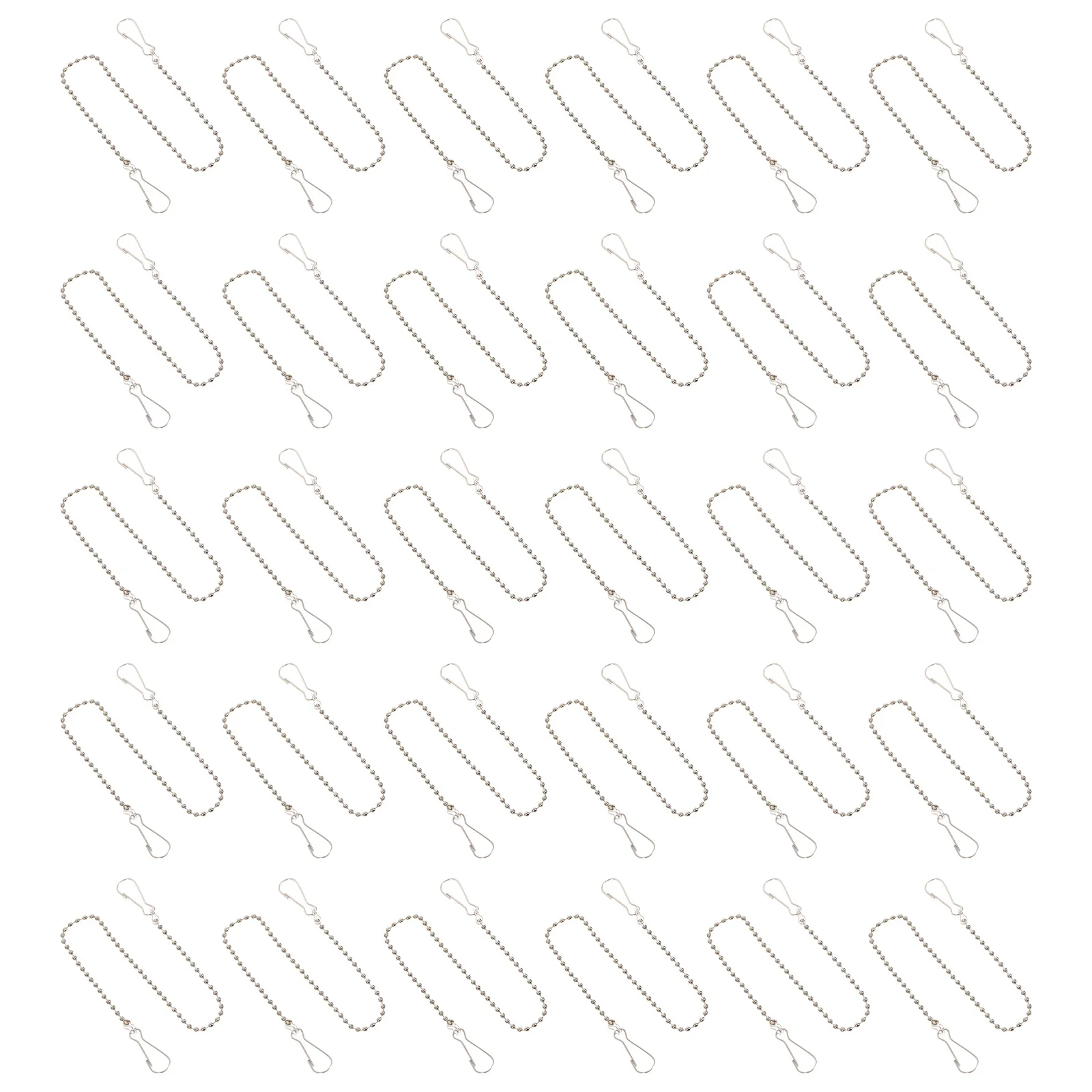 

50pcs Hanging Chains Hooks Metal For Posters Flags Durable Rust-Resistant Wall Mount Chain Home Space Saver Poster Pole Tool