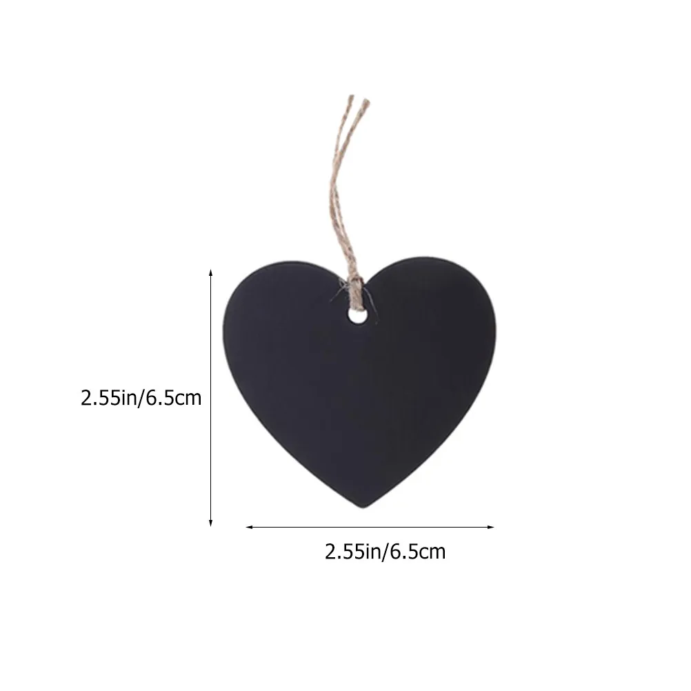 40Pcs Wooden Heart Labels Blank Hanging Tags Prepunched with String for Gift Jewelry Price Display Craft Decoration