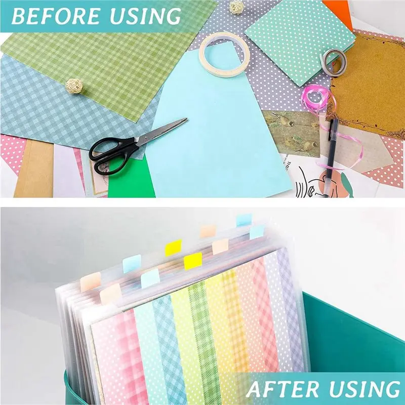 

ABMR-Scrapbook Paper Storage Organizer Holds Vinyl Paper, Cardstock, Sticky Index Tabs