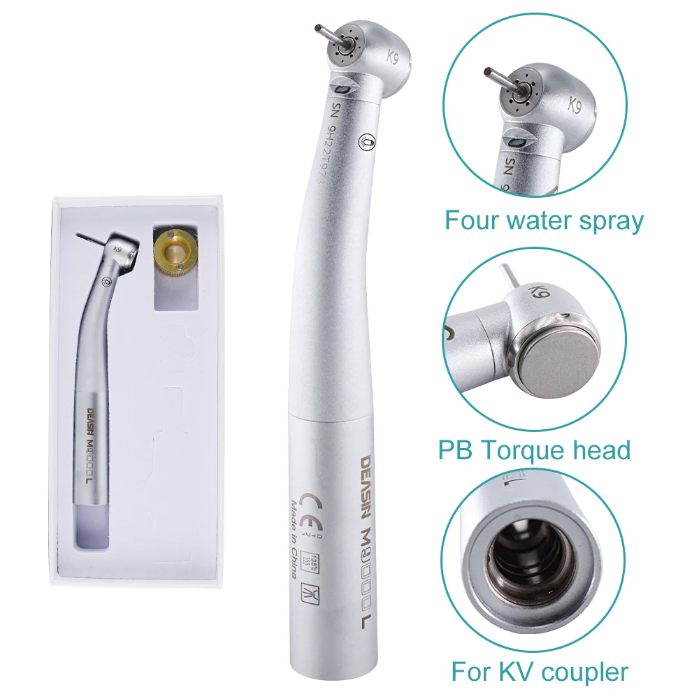 

M900L 25000 LUX K Type Handpiece Dental High Speed Fiber Optic LED Turbine Handpiece For KAVO LED Quick Coupler Dental Equipment