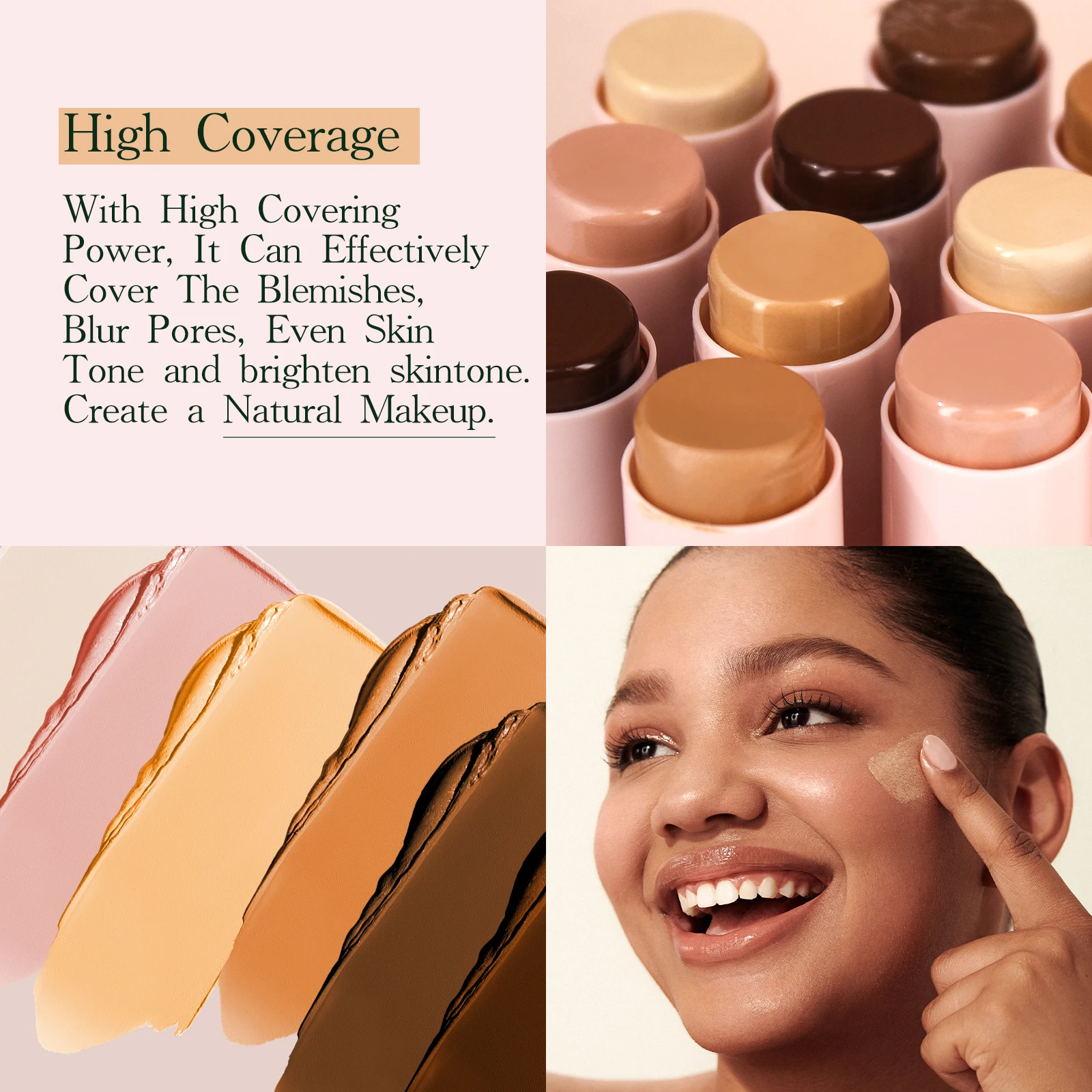 Foundation Stick - Full coverage foundation with a natural matte finish - lasts up to 24 hours!