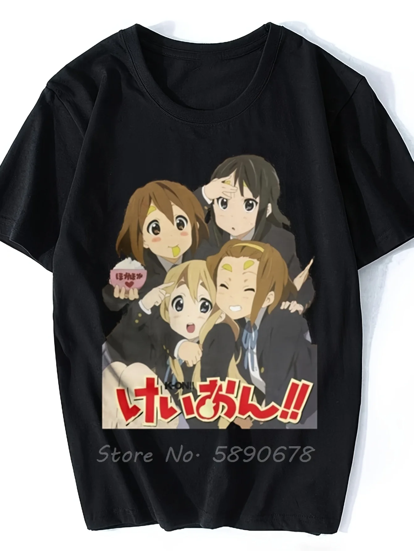 

Мужские футболки K-ON Grills Yui, японская музыка, аниме, хлопковые топы, сумасшедшая футболка в стиле Харадзюку с короткими рукавами, летние футболки