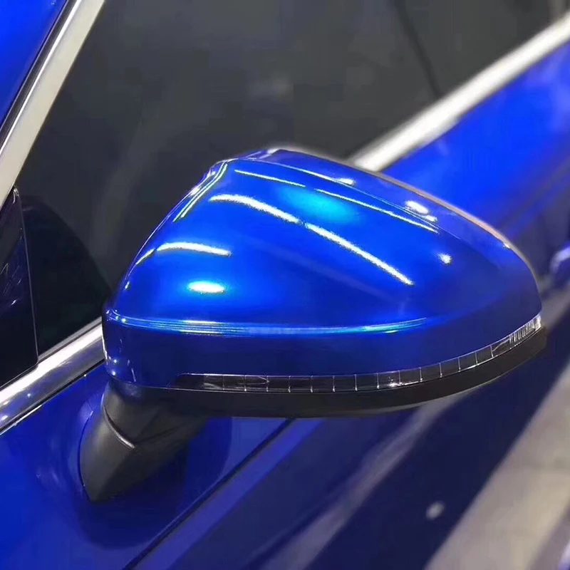 Glossy Metallic Deep Blue PET Backing Car Wrap Film Professional Auto Solutions Wholesale Price