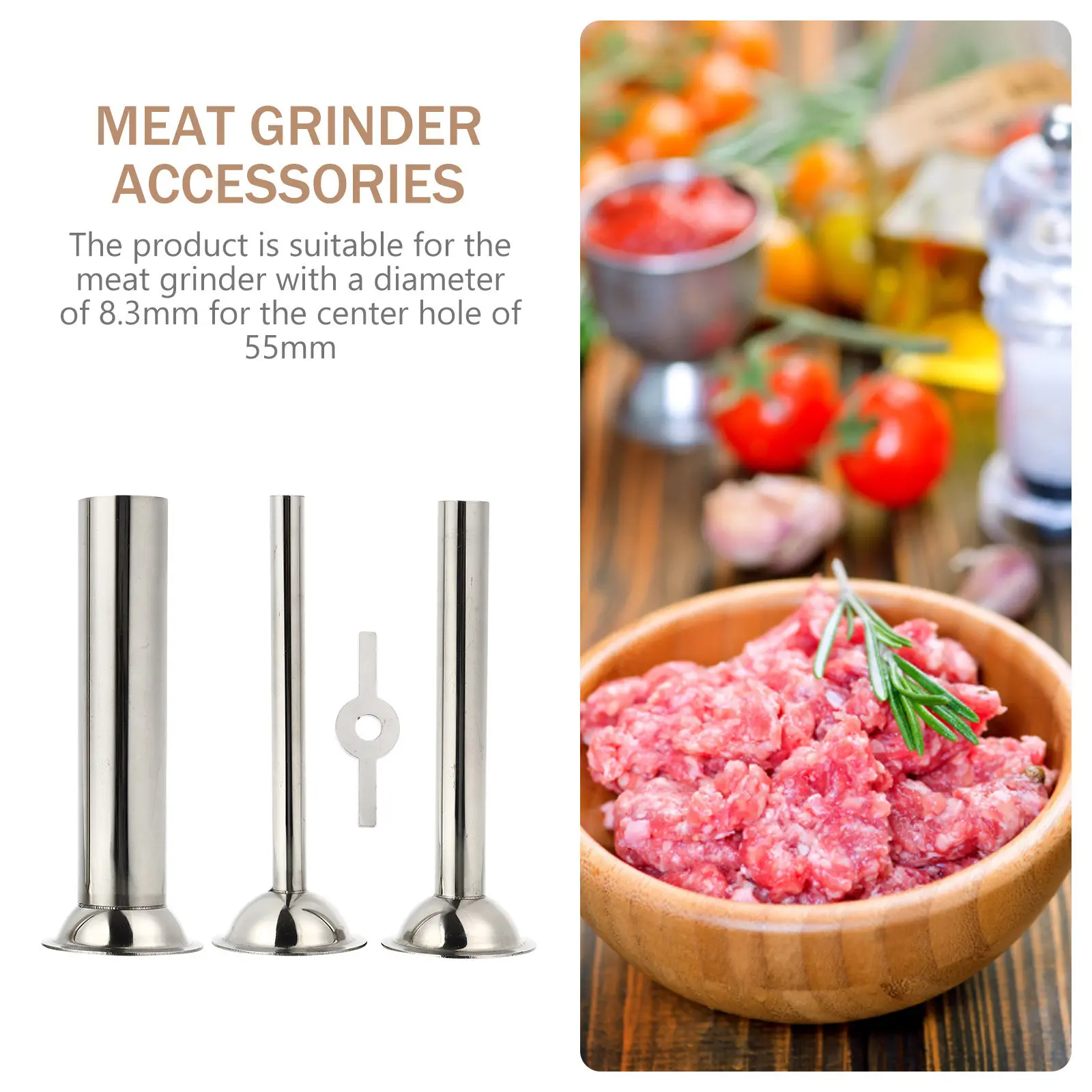 Stainless Steel Sausage Making Kit – Professional Meat Grinding & Stuffing Tools, Rust-Resistant Sausage Processing Set