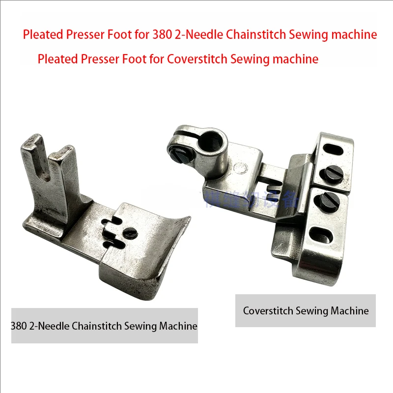 Ruffler Pleating Gathering Foot for 380 2-Needle Chainstitch Sewing Machine/Coverstitch Sewing Machine