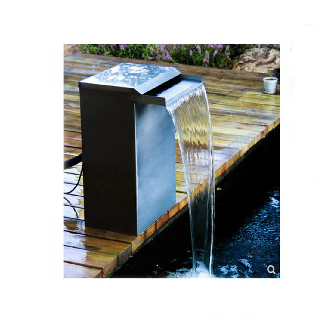 Fish pond filter waterfall landscaping filter equipment fish pond water curtain wall pond filter box fish pond water circulation