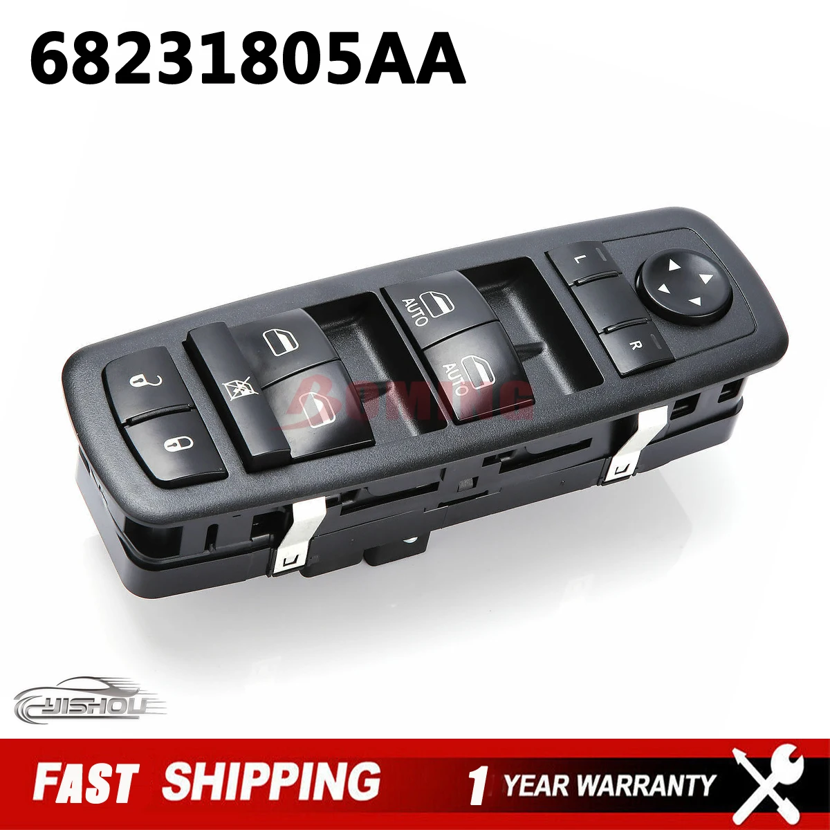 68231805AA Power Window Lifter Control Switch for Chrysler 300 200 for Dodge Charger Ram 1500 2500 3500 4500 5500 2011-2017