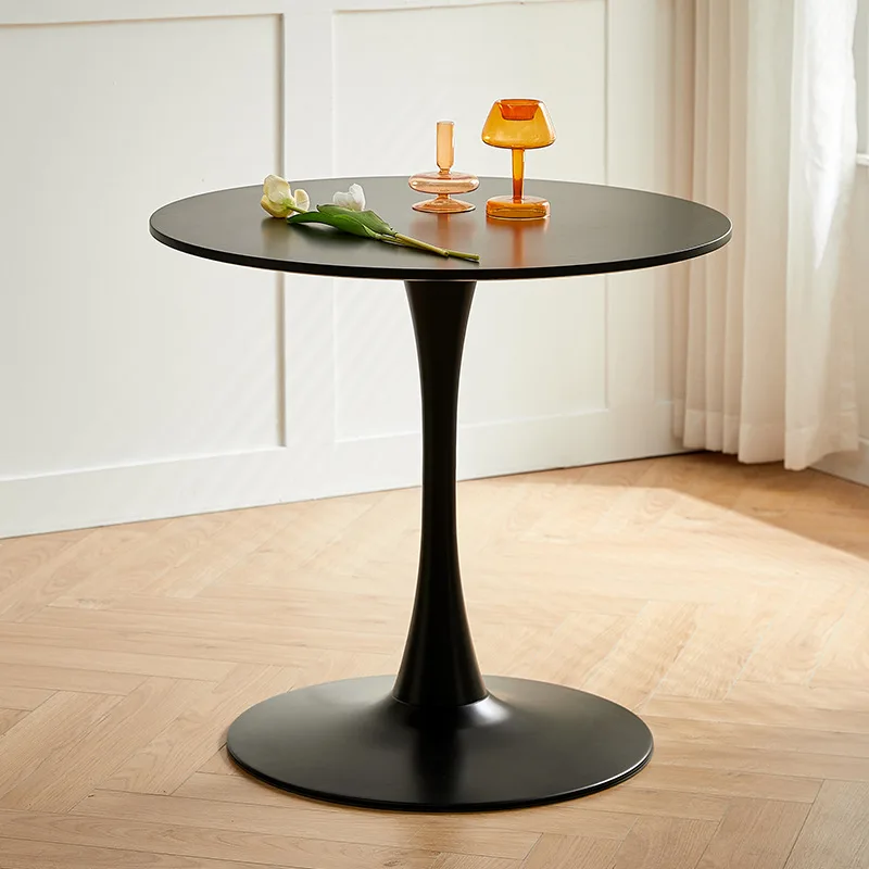 Modern Minimalist White Round Coffee Table Small Dining Table Multi Function Home Decor Trending Furniture for Living Room