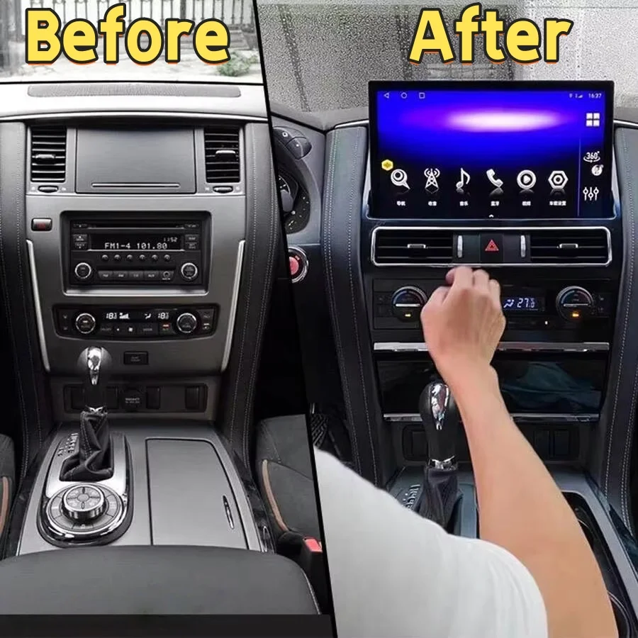 Multimedia Autoradio Android 13 Player For Nissan Patrol Armada Y62 QX80 QX56 2010~2023 Radio Carplay Car GPS Navi Radio