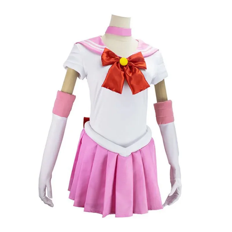 

qq273Anime Chibiusa Cosplay Costume Kids Full Outfits Sailor Chibi Moon Wig Tsukino Usagi Small Lady Serenity Dresses Rini Tsuki