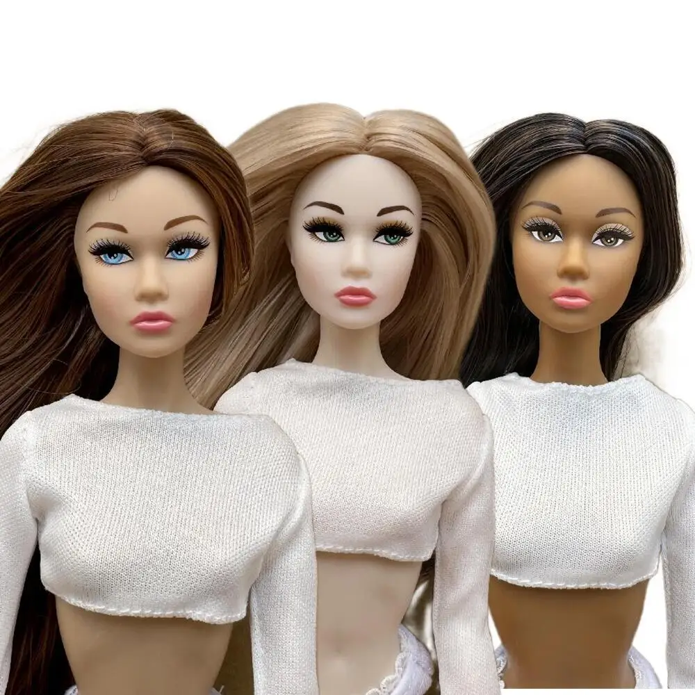 1/6 PP Face Mold Super Model Doll Figures  Joints Movable Solid Doll 30cm Fashion Face Mold Boys Girls Birthday Gifts
