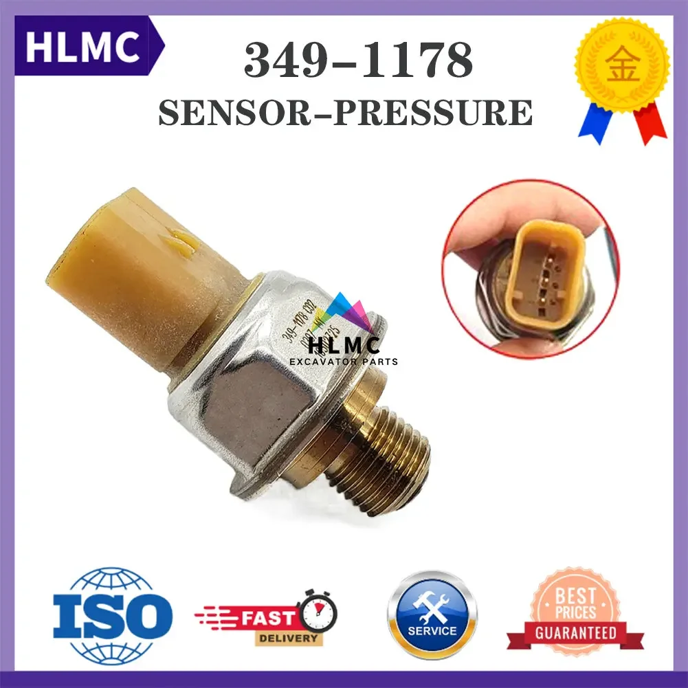 

CA 3491178 349-1178 3491178 Подходит для CAT336D 345D Датчик давления Common Rail Экскаватор C13 Датчик топлива