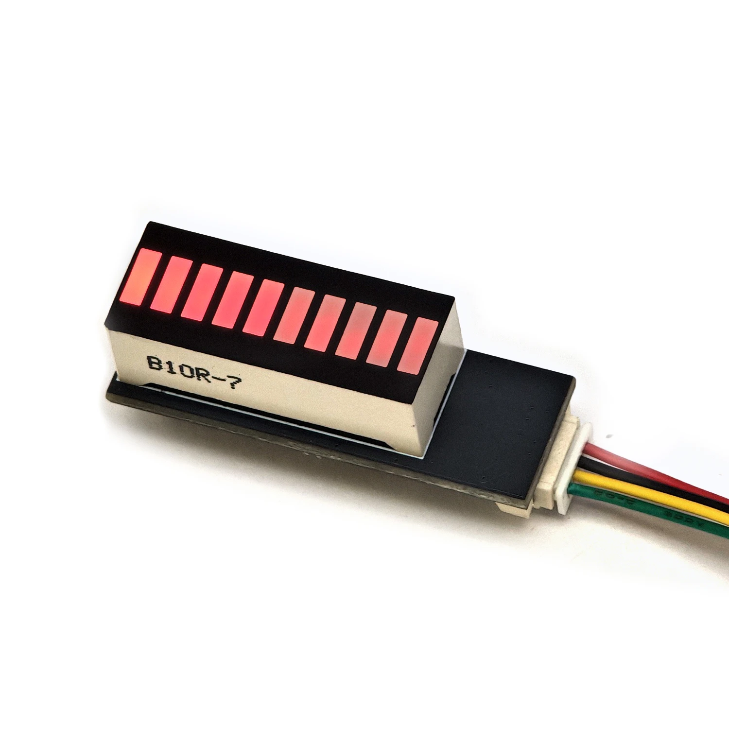10-Segment-Musikrhythmus-LED-Anzeige, Spektrum-Audiosignalpegelmesser/VU-Meter für 9V-12V Auto-DC-Verstärker, Lautsprecher – Detail 7