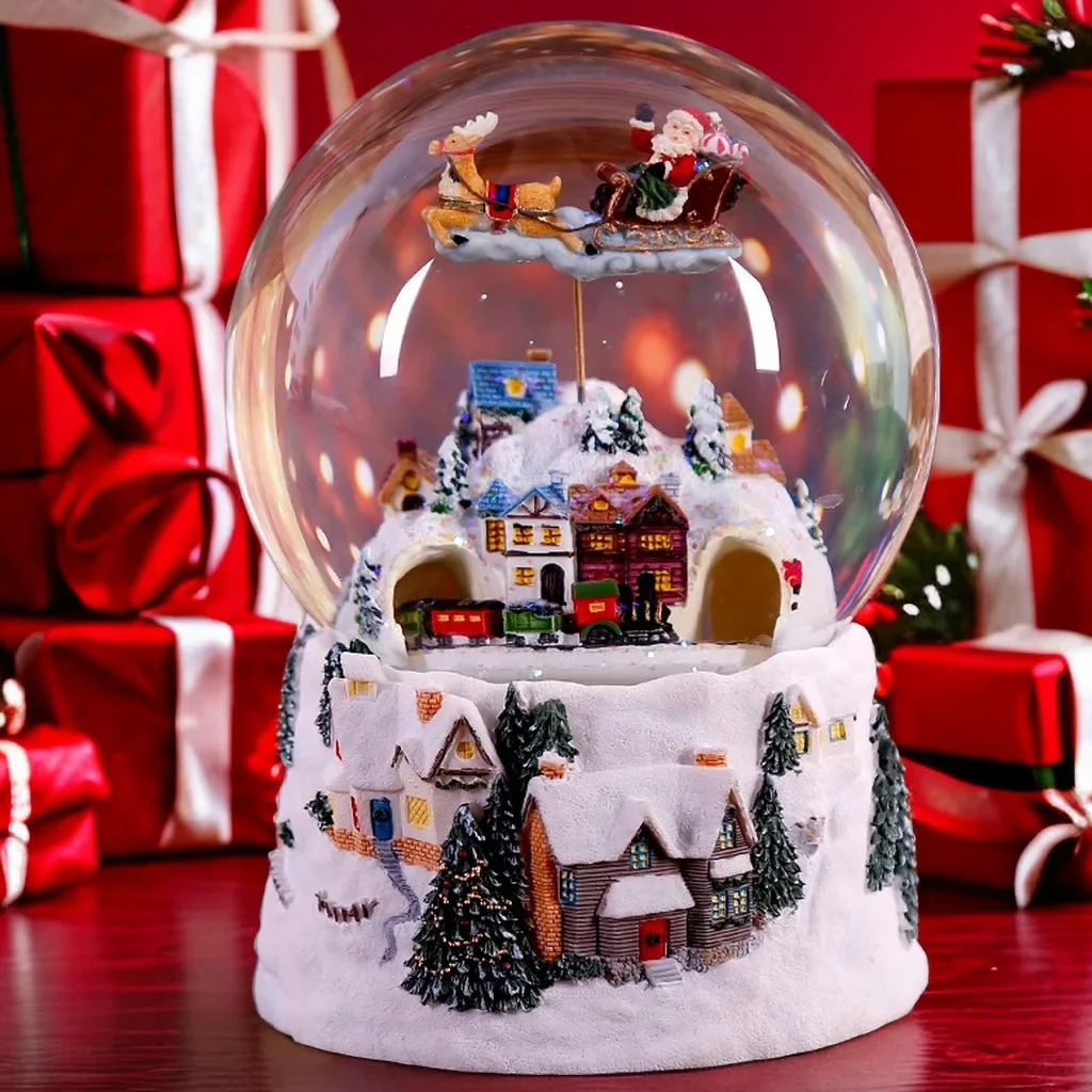 Christmas New Year Gift Crystal Ball Music Box Music Box Rotating Girl Birthday Gift Valentine's Day Creative Gift