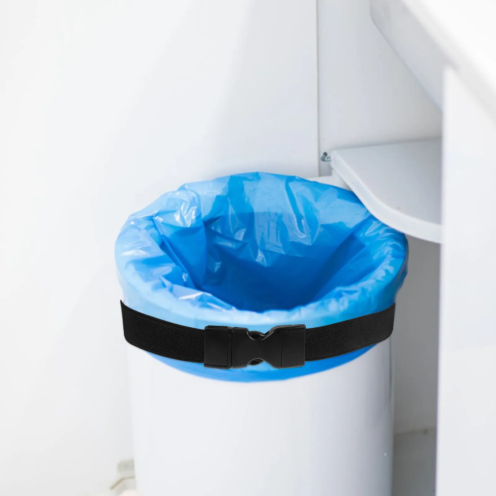3Pcs Garbage Bag Band Elastic Adjustable Trash Can Holder Band Keeps Bags in Place Reusable Waste Bin Bag Securing Ring