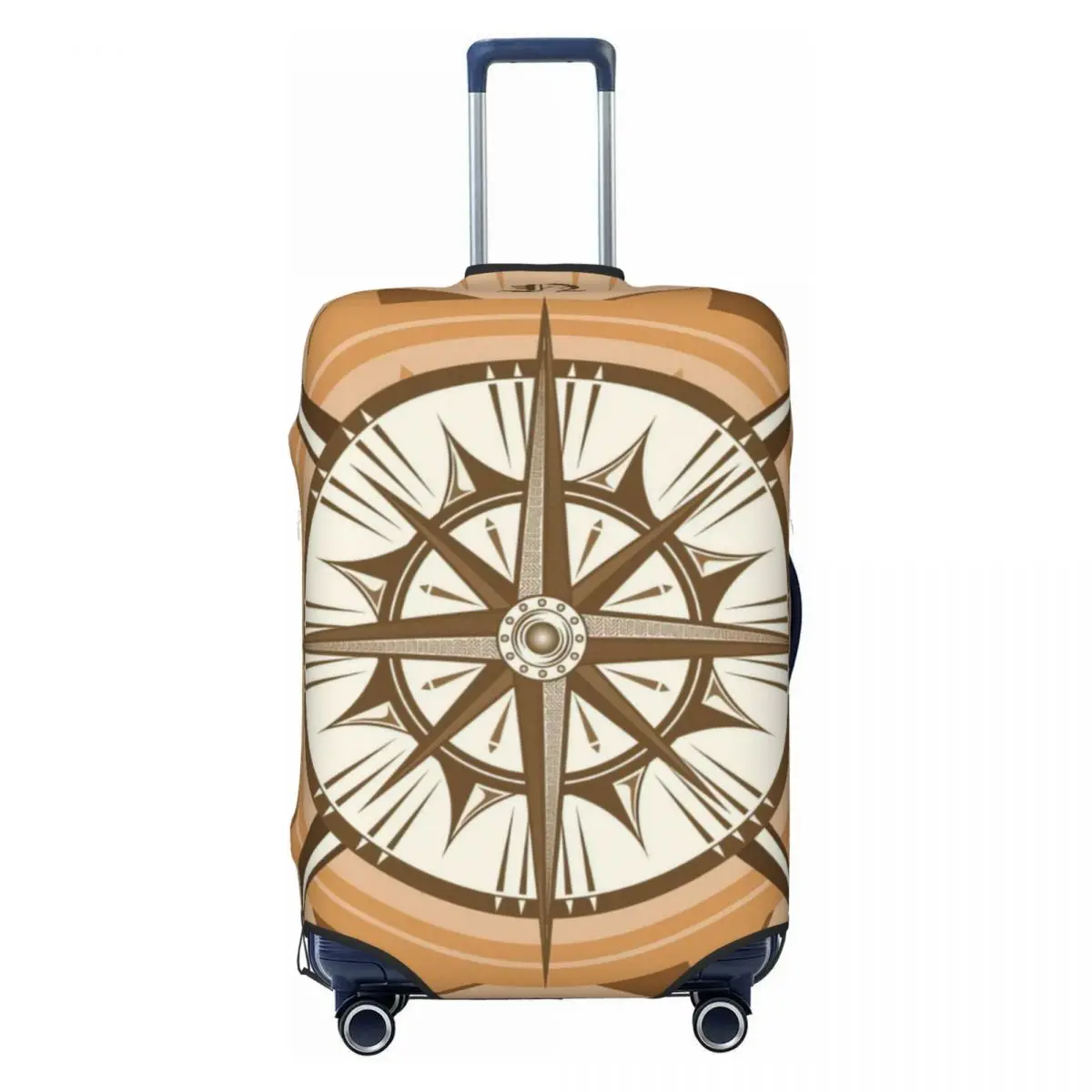 

Medieval Compass Wind Rose Print Luggage Protective Dust Covers Elastic Waterproof 18-32inch Suitcase Cover Travel Accessories