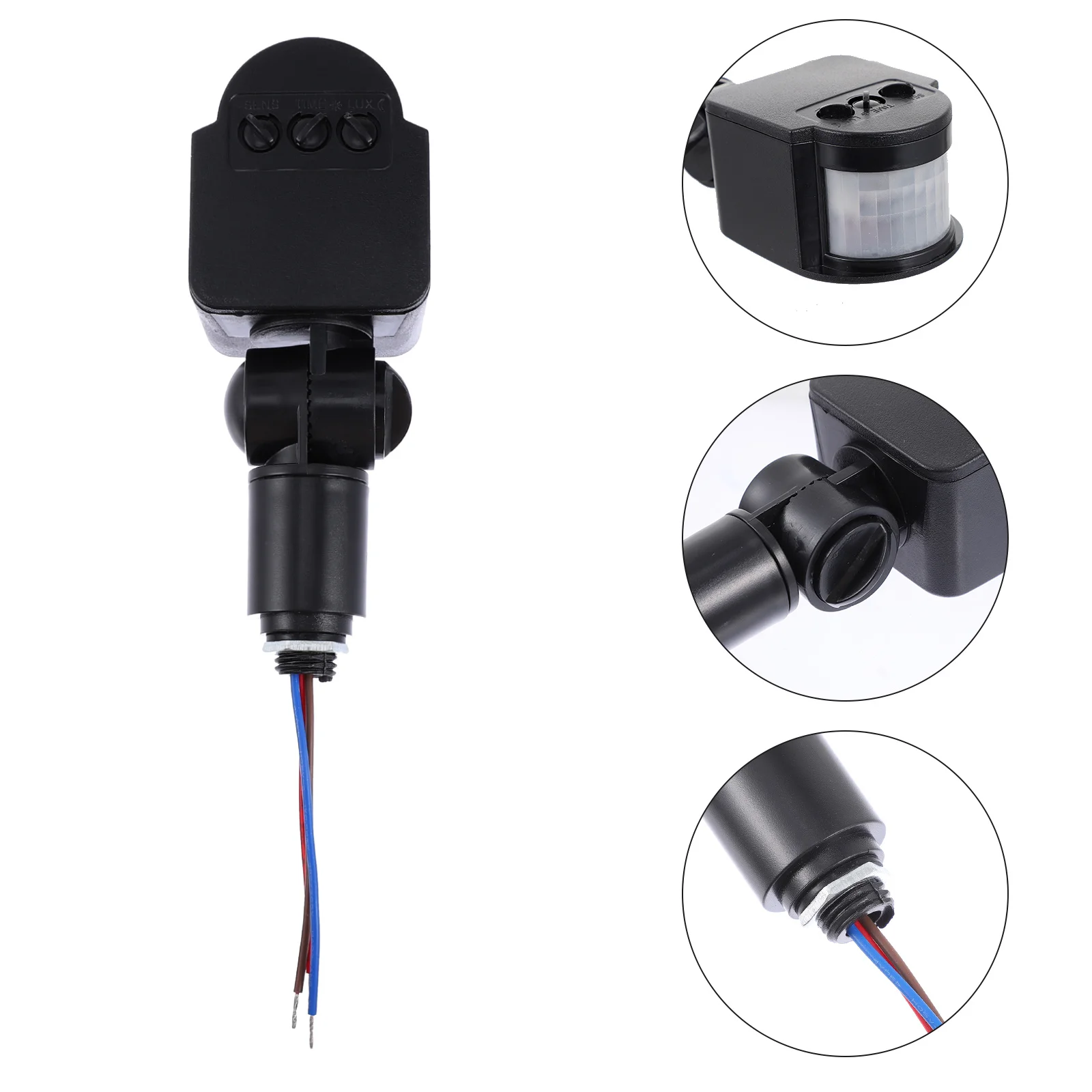 

Outdoor Wall Lamp Pir Motion Sensor Automatic Infrared LED Security Light Spotlight Practical Durable ABS Material