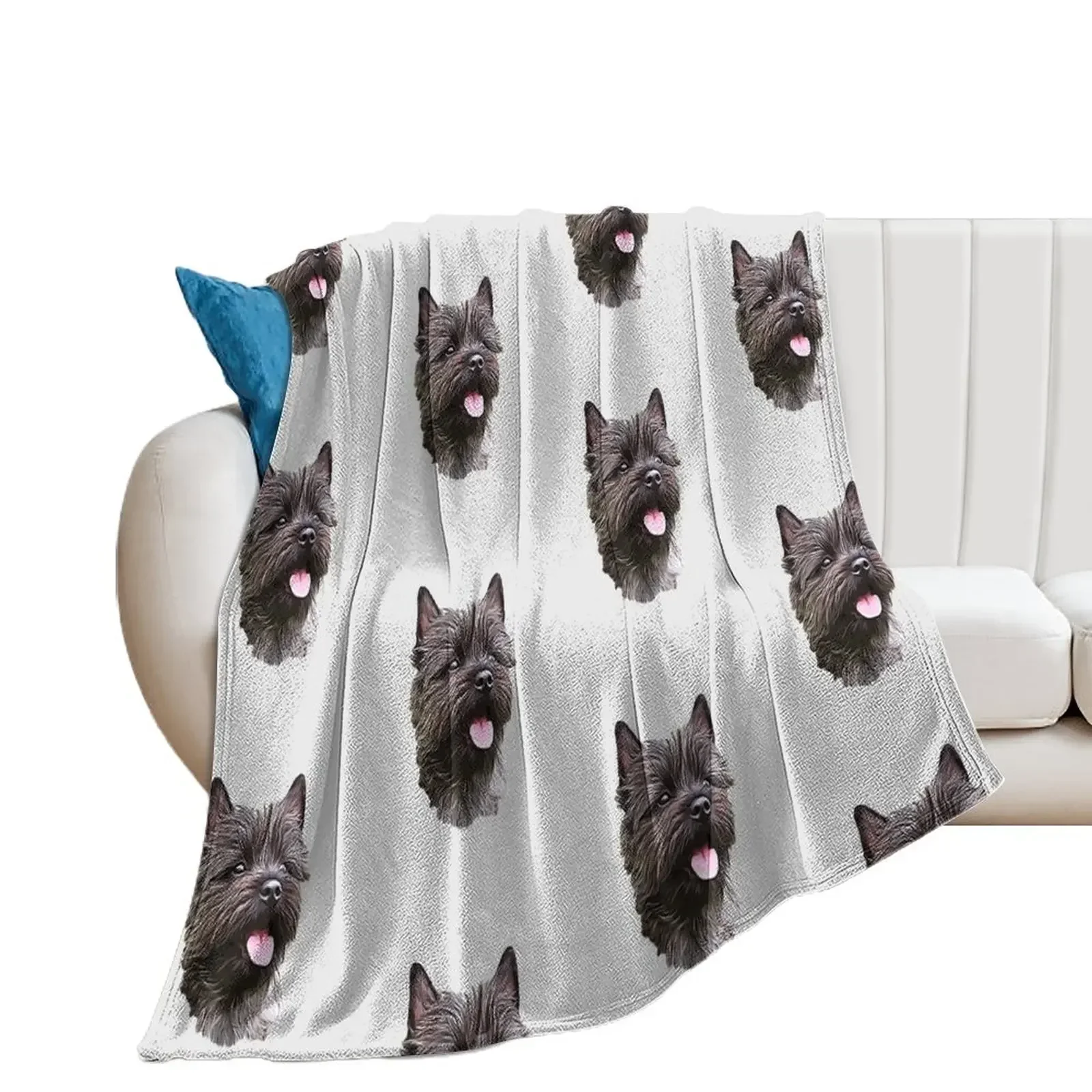 Cairn Terrier Cutie Throw Blanket decorative Sofa Throw Flannels Blankets