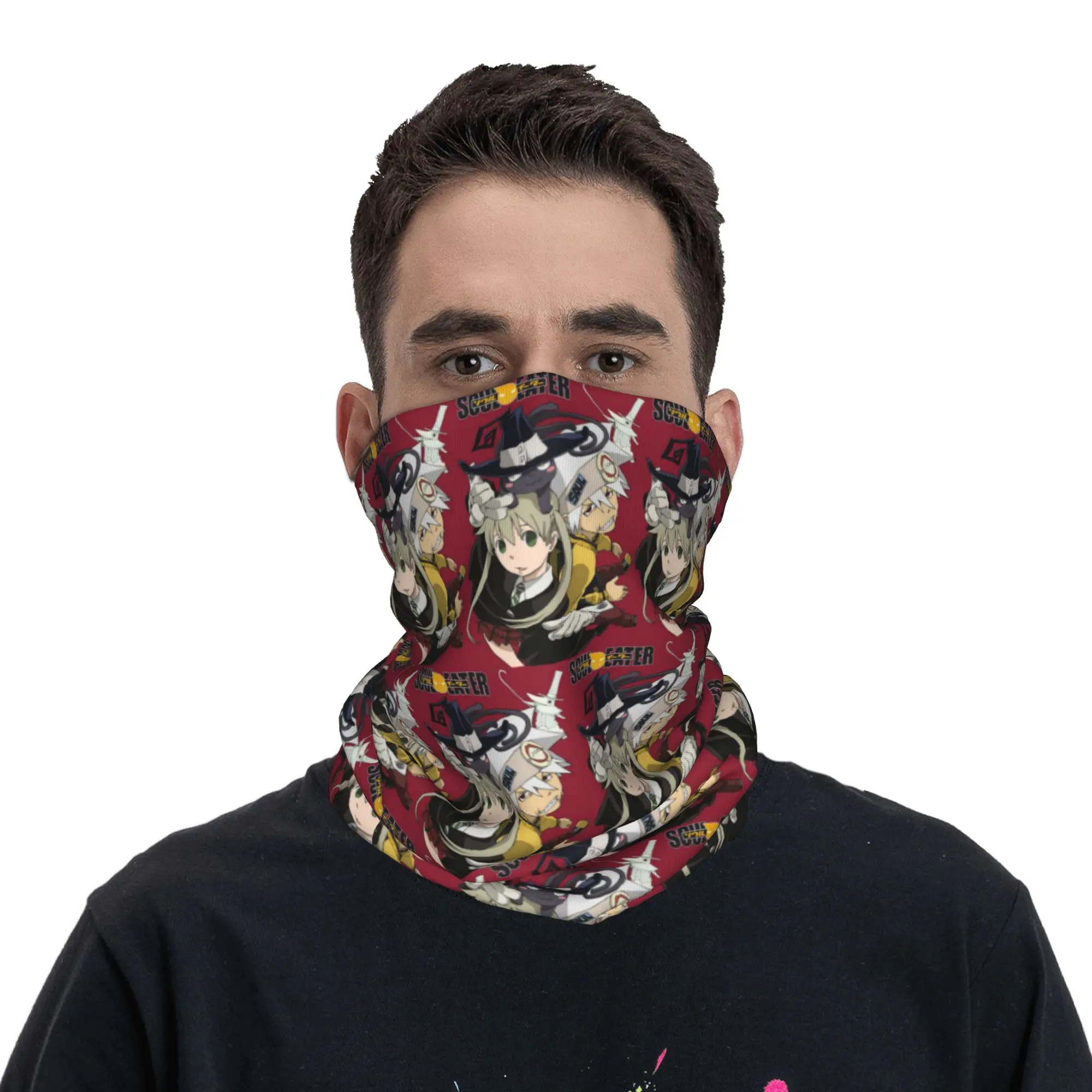 

Бандана-шарф с принтом Soul Eater Anime, многофункциональная балаклава для бега, для мужчин и женщин, для взрослых, на все сезоны