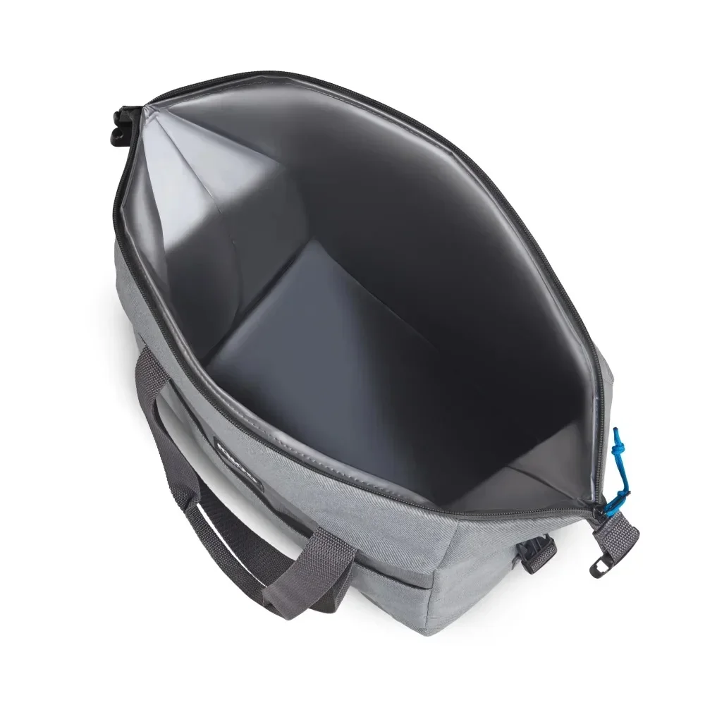 مبرد ناعم الجوانب بسعة 24 علبة، نسيج قطني طويل رمادي مع إيبيزا أزرق #5