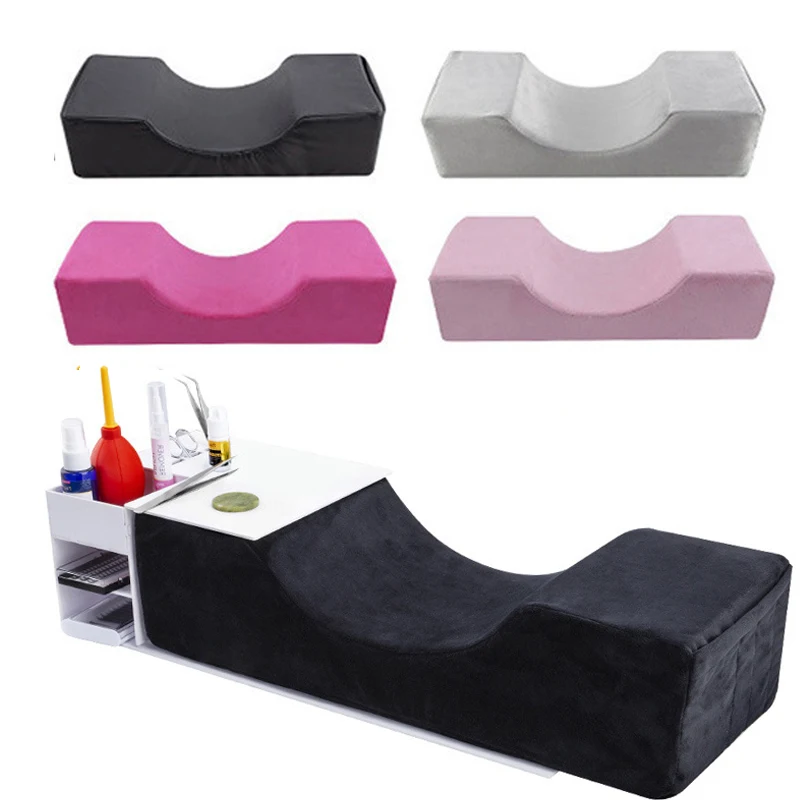 Eyelash Extension Pillow Neck Support Soft Memory Foam Grafting Eyelashes Pillow Shelf Stand Eye Lash Display Cabinet Shelves