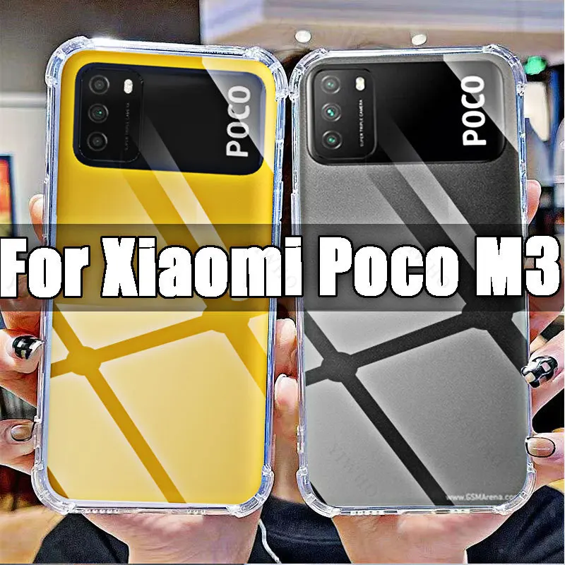 HD Phone Soft Case for Xiaomi Poco M3 Clear Transparent Covers Shell for Xiaomi Poko M3 6.53\