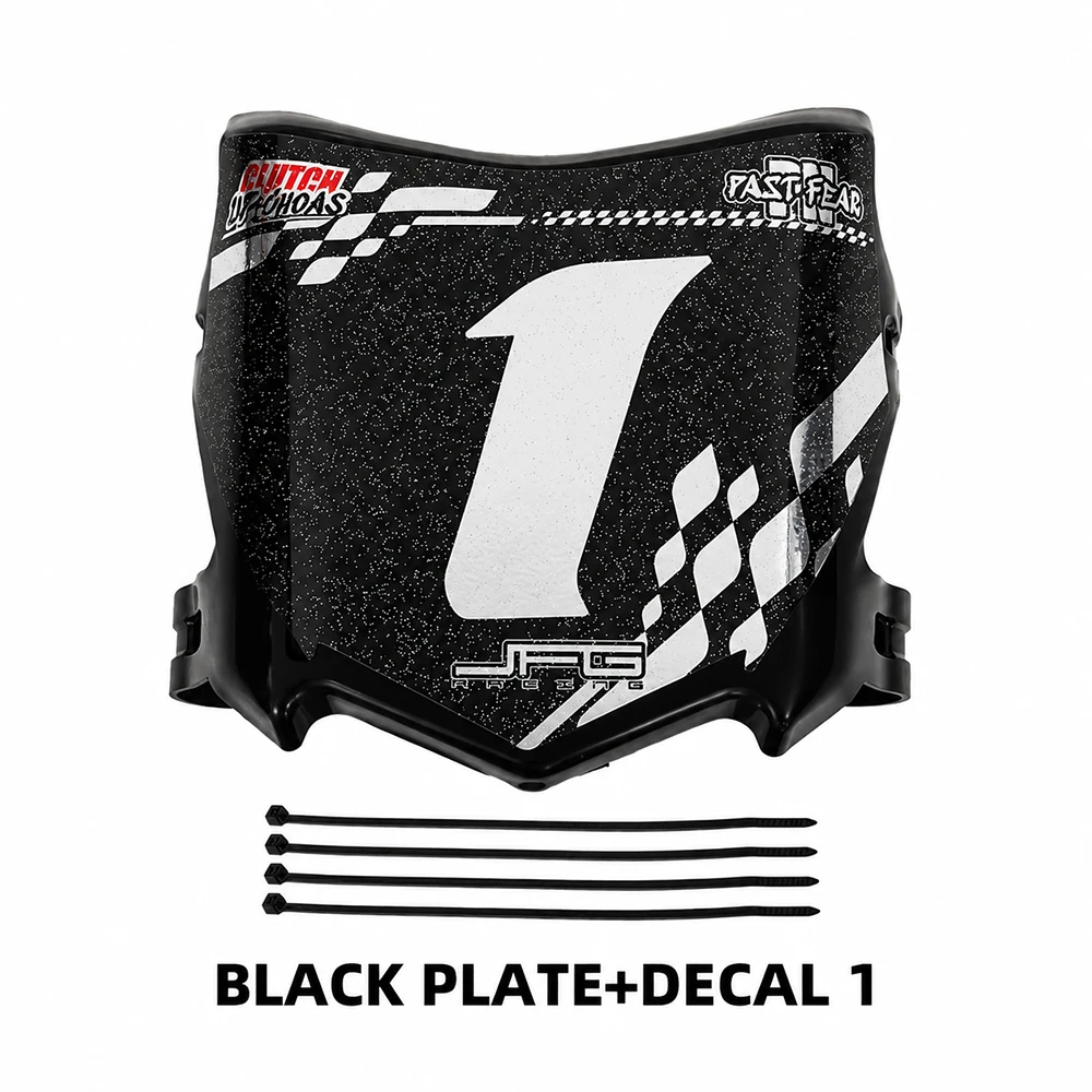Voorste kentekenplaat voor Surron Talaria E-Ride Pro Q20 Tuttio Soleil 01 Ebox Dragster ETM RTR Dirt E-Bike met sticker
