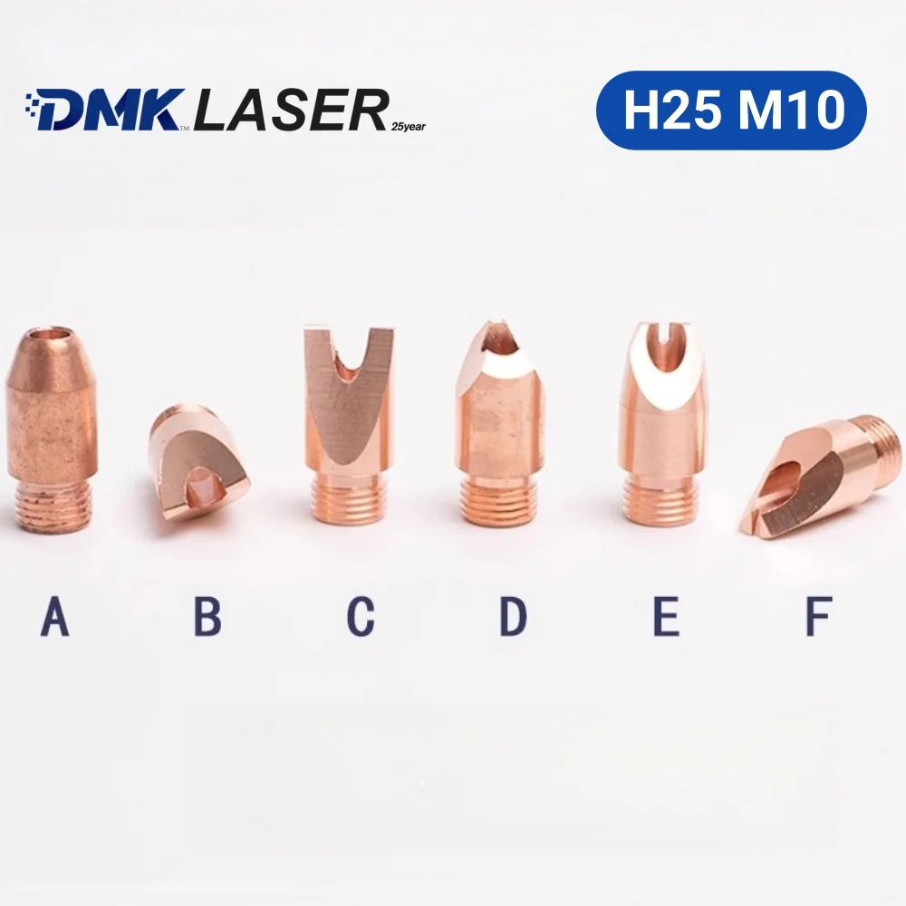 DMK XINGHONG Laser Welding Nozzles H25 M10 wire feeder copper nozzles For xinghong Handheld Laser Welding Gun HS11 HS21 HS31