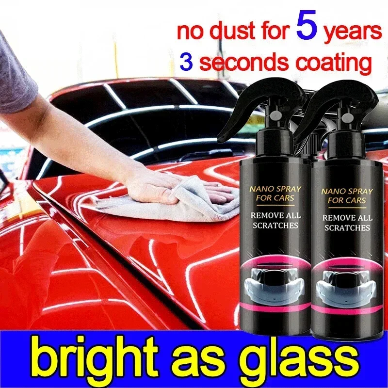 

Car Nano Ceramic Wax Coating Spray Liquid Crystal Polishing Paint High Protection Hydrophobic Coat Scratch Repair Car Detailing