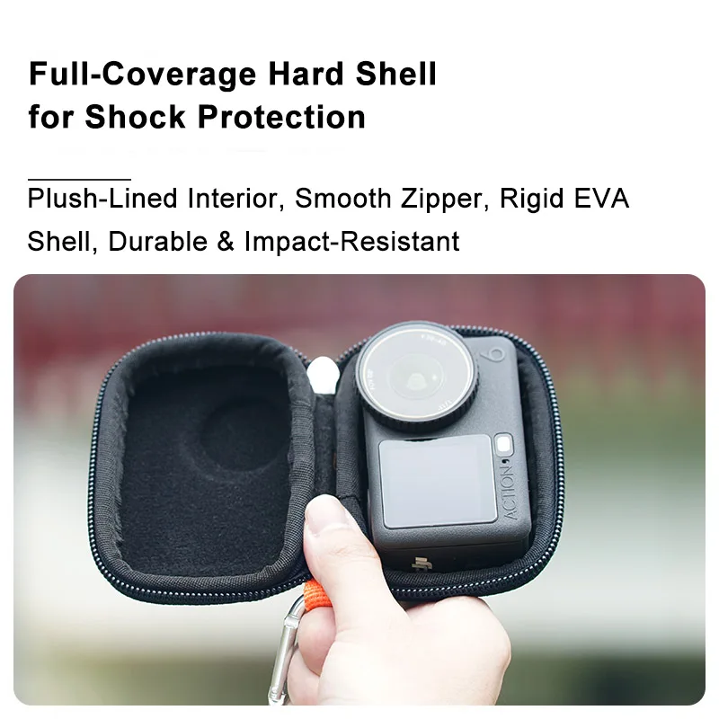 Protective Carrying Case /Screen Protecor For DJI OSmo Action 6 Storage Bag & Protection Film with Hook