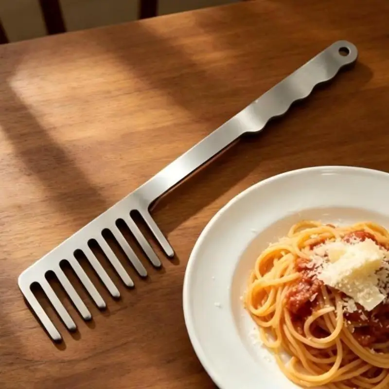 

1PCS Pasta Fork,Kitchen Fork, Pasta Tool, Spoon, Pasta Scoop Fork, Convenient Pasta Tool