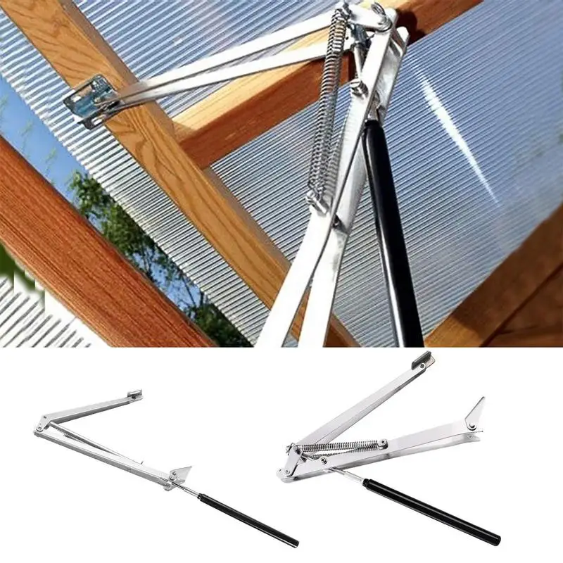 

Greenhouse Automatic Vent Opener Galvanized Sheet Automatic Greenhouse Window Opener Gardening Tools Rustproof Portable Roof