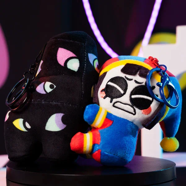 10cm The Amazing Digitaled Circused Pomni Plush Keychain Magnetic Stuffed, Doll Pendant Bag Charm Anime Toy Gift For Kids Adults