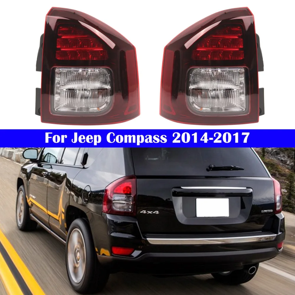 

Fits For Jeep Compass 2014 - 2016 5272909AB 5272908AA LED Tail light Rear Bumper Light Tail Stop Brake Lamp Turn Signal Warning
